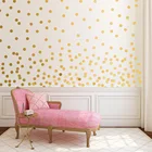 Wall Sticker Wall Decal Dots Self Adhesive Metallic Gold Polka Dot Wall Decals Pattern Vinyl Wall Sticker
