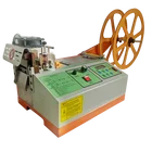 Automatic Multi functional zipper webbing elastic ribbon masking mask ear loop tape hot and cold Cutting tape machine