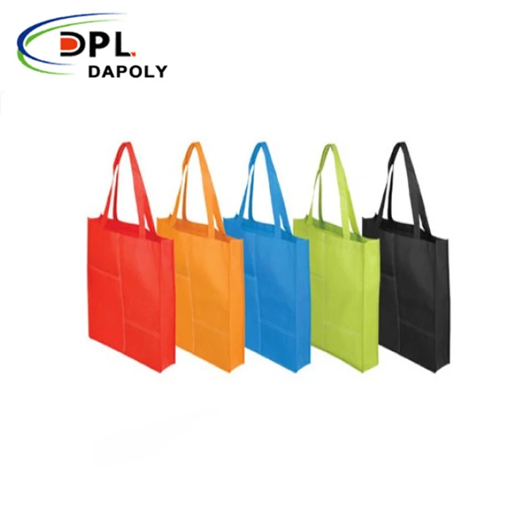 Supermarket Foldable Shopping Bag PP Woven Fabric Reusable Bag