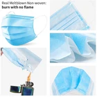Personal protection breathable disposable nonwoven 3 layer fabric face mask with earloop