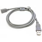 Grey usb 2.0 extended cable male to famale copper wire usb extension for computer lap top