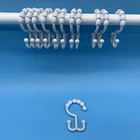 Curtain Hooks Curtain Window And Shower Curtain Open Glide Double Hooks