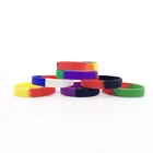 Manufacturer Online Custom Colorful Blank 12MM Silicone Wristbands