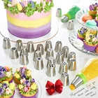 high quality food grade nozzle kitchen tools 39 pieces stainless steel baking cake icing piping Ice tips set