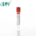 Plastic red cap vacuum blood collection tube