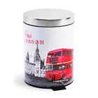 2018 New patent design London Bus series 5L dust bin/recycle bin/garbage bin
