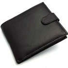 High quality luxury designer soft credit card slots coin pocket mens PU leather card purse wallet men fold pouch