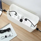 Cable Management Box, Cord Organizer and Cover with Cable kit - Desk