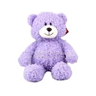 Shenzhen Factory Cuddly Stuffed Teddy Baby Toys 12 Inch Purple Plush Animal Teddy Bear