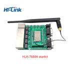 MT7688AN Industrial IOT home automation serial wireless wifi module startkit five ethernet port UART WIFI support OPENWRT