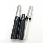 卸売シンプルなシリンダー空のリップグロス包装ボトル 10 ミリリットルリップグロスチューブゴールドキャップ