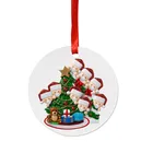 Amazon New Product Santa Ornament Stocking For 2020 Christmas Tree Decoration 2/3/4/5/6/7/8/9 Family Quarantine Ornaments