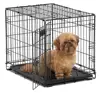 Dog Crate Kennel Pet Cage for Small Medium Dogs Travel Metal Double Door Folding Indoor Outdoor Cage Custom
