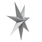 Holiday Electric Paper Light SY Holiday Decoration Electric Grey Paper Star Lantern Hanging Light