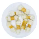 Dental Health Natural Rawhide Chicken with Knotted Bone Dog Chew Bones