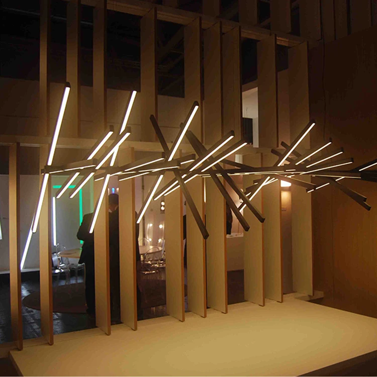 Fish bone pendant light LED Swirl Suspension pendant light led for Office restaurant hotel