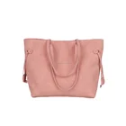 Hot Sale Monogrammed Women Pink PU Leather Shoulder Bag