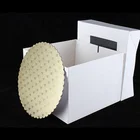 Custom Cake Packaging Box With Separate Lid And Round Golden Cake Base Boxes