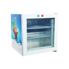 Commercial 55L display single door upright mini freezer