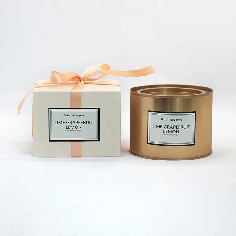 luxury custom home decoration soy wax glass jar scented candle
