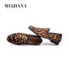 New Handmade Leopard Men Red Bottom Loafers Gentleman Luxury Fashion Stress Shoes Party sequin shoes Men Casual Shoes