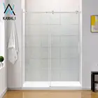 Kamali Normal Design Best Price Customizable Frameless l Shape Shower Room, Shower Screen Glass