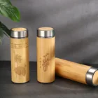 Tumbler Bamboo Water Bottle Bamboo Thermos Tea Tumbler Water Cup Coffee Bottle Thermos With Infuser