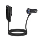 2019 New Design USB Car Charger Qc3.0 Fast Charging 4 Port Usb Car Charger