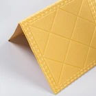 3d Design Wall Brick Sticker Foam Panels Wholesale Gold Self Adhesive Covering Wallpaper