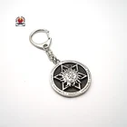 3D Round logo Keychain China Supplier Wholesale Tourist Souvenirs Custom Made Enamel Logo Metal Keychain