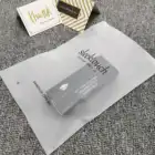 Resealable Transparent Custom Biodegradable Frosted sealing zipper lock bag For Clothing/garment Packaging