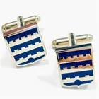 customizable cheap monogram big stone glass black piano bike base blank cufflinks