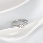 Packaging Customization Rings Engagement Wedding Jewelry 925 Sterling Silver Couple Rings for Women