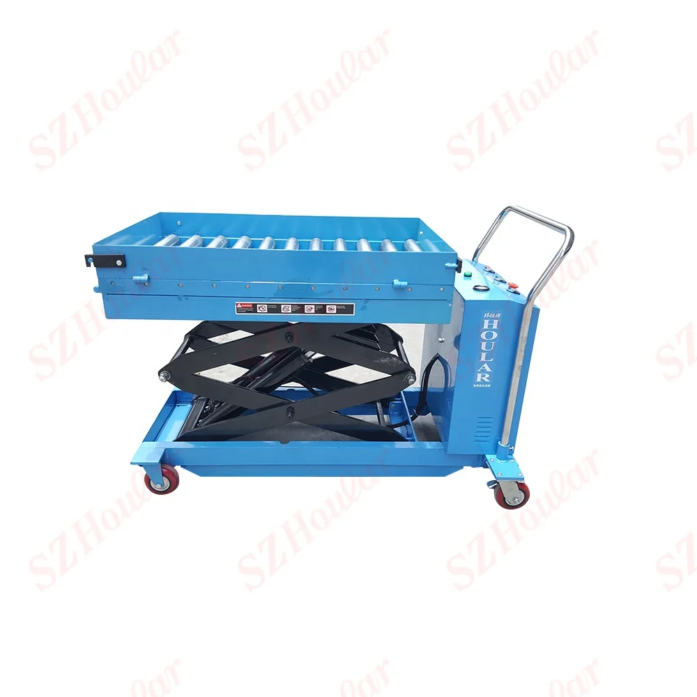 Hand Scissor Lift Table With Wheels Electric Lift Tables Kgs