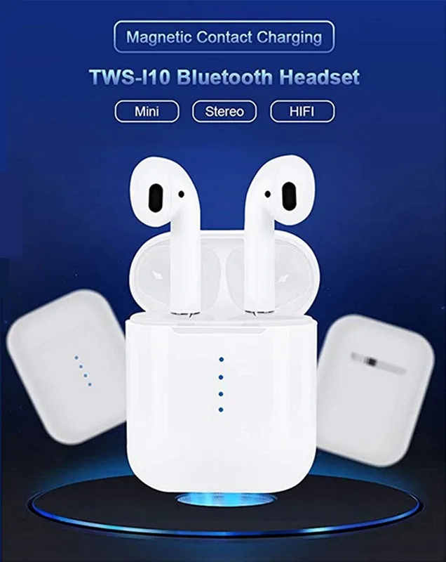 I9s I10s Tws I10 Twin Blueteeth Headphones Touch Siri Wireless Earphones In Earbuds Pop-Up Without Light - ANKUX.COM