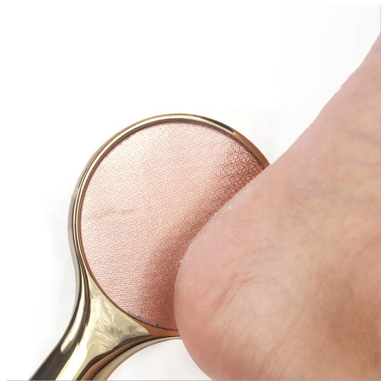 China Supplier Directly Sale No Electric Foot File Round Shaped Crystal glass Foot File