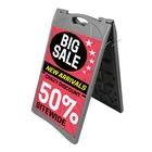Advertising folding poster stand a frame sidewalk sandwich board sign
