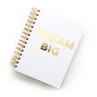golden hot stamping paper coil/spiral binding book Printing Services custom