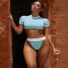 best price 2 piece private label bikini beachwear hot girl swimwear