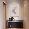 Top selling reindeer print with special canvas for home decor