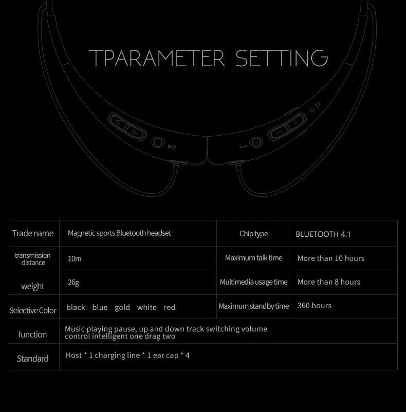 Bluetooth5.0 Waterproof Neckband ear bud ture earphone wireless TWS for airpods wireless headphones earphones - ANKUX.COM