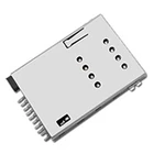 Sim Black Blackblack 16.5*15.9*1.5mm Rectangle LCP Vertical Sim Card Socket Black