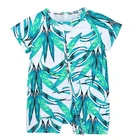 Wholesale Summer Newborn Baby Boy Short Sleeve 100% Cotton Bodysuit Rompers Clothing
