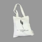 Logo Printing natural women boat canvas tote bag for events attendees