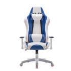 High back PVC Leather Swivel 3d blue gaming chair for sleeping