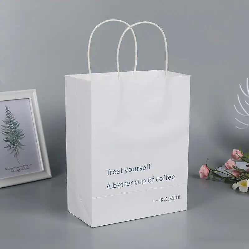 kraft paper bag hot custom print gift bag shopping paper bag