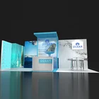 Exhibition Booth For Booth For Exhibition IZEXPO 30mins Quick Build 10x20ft Backdrop Stand Exhibition Booth For Sales