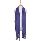 2019 Latest Plain Scarf Yarn Dyed Excellent Quality Long Size More Colours Women Cashmere Scarf With Tassel