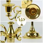 Candelabra Candelabra 5arms Candlelight Dinner Wedding Event Party Candlestick Holders Metal Black Candelabra