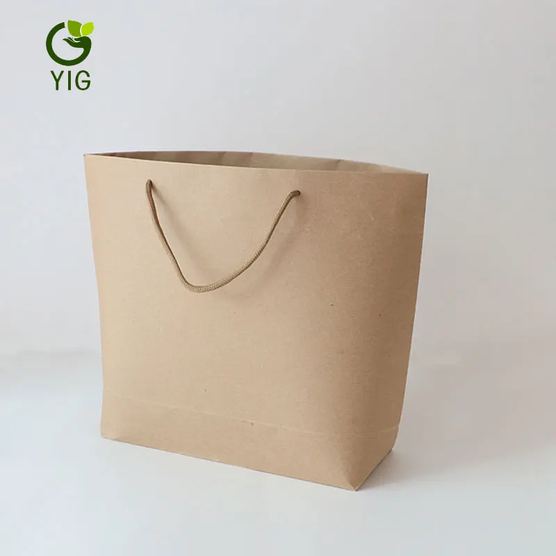 white brown kraft craft shopping paper bag